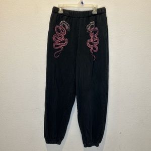 GARAGE Y2K STYLE SNAKE SWEAT PANTS